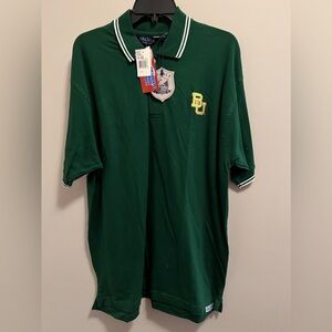 Baylor University Polo Shirt Men's Size Large 100% Cotton Brand New With Tags